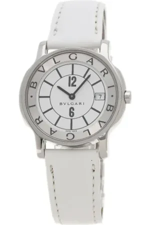 Bvlgari Pre-owned, Mężczyzna, Biały, ONE SIZE, Pre-owned Stainless Steel watches