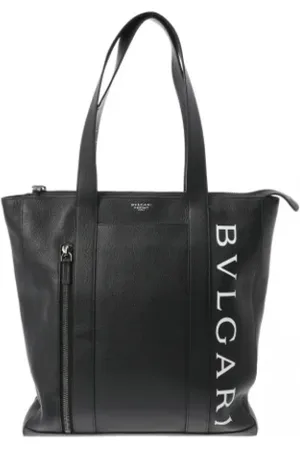 Bvlgari Pre-owned, Mężczyzna, Czarny, ONE SIZE, Skóra, Pre-owned skórzane torby na ramię