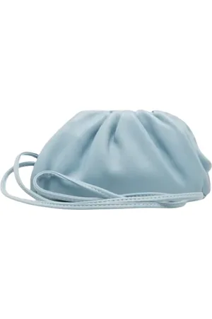 Bottega Veneta Pre-owned, Kobieta, Niebieski, ONE SIZE, Skóra, Pre-owned Leather clutches
