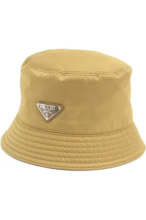 Prada Pre-owned, unisex, brązowy, ONE SIZE, Nylon, Pre-owned Canvas hats