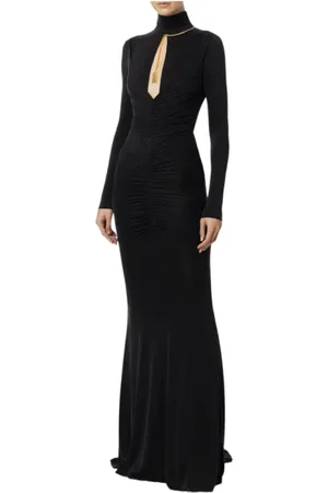 Elisabetta Franchi Sukienki, Kobieta, Czarny, L, Elegancka sukienka na specjalne okazje
