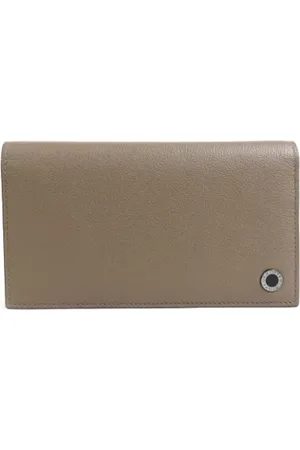 Bvlgari Pre-owned, Mężczyzna, brązowy, ONE SIZE, Pre-owned skórzane portfele