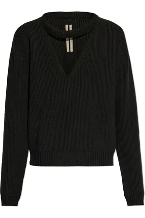 Rick Owens Swetry, Kobieta, Czarny, S, Wełna, Sweter Eclipse