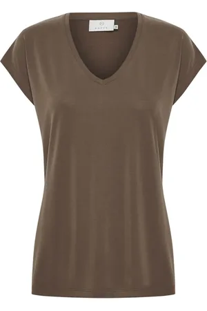 Kaffe Koszulki, Kobieta, brązowy, 2XL, T-Shirts