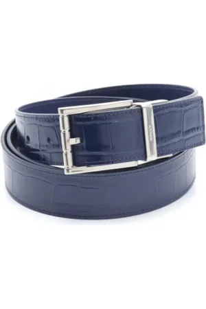 Bally Pre-owned, Mężczyzna, Niebieski, ONE SIZE, Pre-owned Leather belts