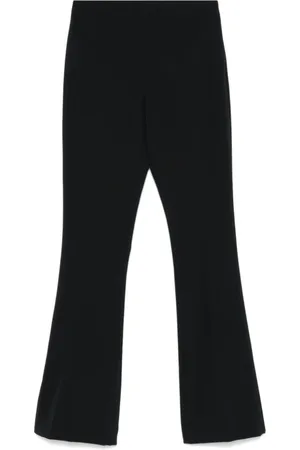 Twin-Set Spodnie, Kobieta, Czarny, XS, Czarne Spodnie Bootcut Tekstura Cady