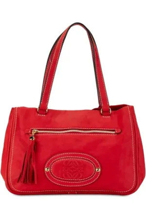 Loewe Pre-owned, Kobieta, Czerwony, ONE SIZE, Skóra, Pre-owned skórzane torby na ramię