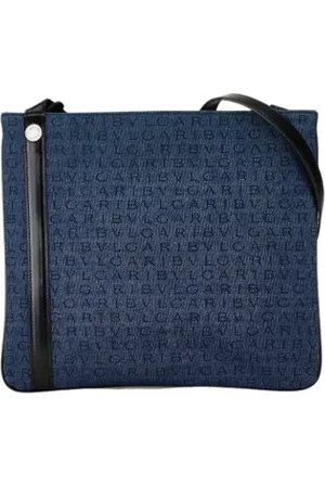 Bvlgari Pre-owned, Kobieta, Niebieski, ONE SIZE, Denim, Pre-owned Denim shoulder-bags