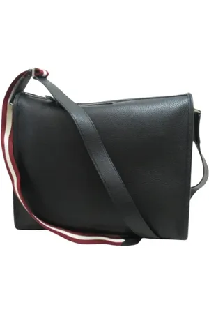 Bally Pre-owned, Kobieta, Czarny, ONE SIZE, Skóra, Pre-owned skórzane torby na ramię
