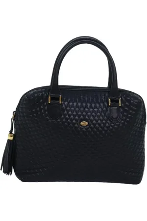 Bally Pre-owned, Kobieta, Niebieski, ONE SIZE, Skóra, Pre-owned Skórzane torebki