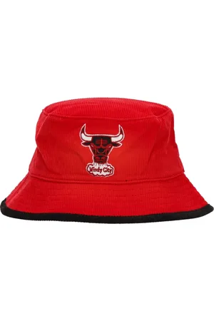Mitchell & Ness Akcesoria, Mężczyzna, Czerwony, S, Czapka Wiaderko Chicago Bulls NBA Team