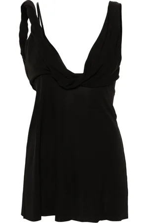 Totême Koszulki, Kobieta, Czarny, M, Twist Drape Top