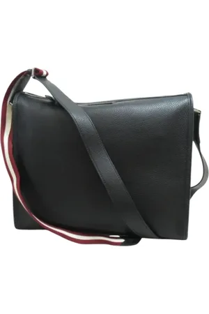 Bally Pre-owned, unisex, Czarny, ONE SIZE, Pre-owned skórzane torby na ramię