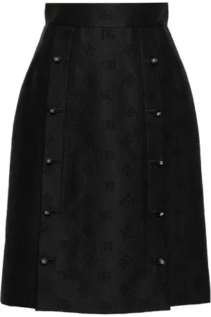 Dolce & Gabbana Spódnice, Kobieta, Czarny, L, Stylowa Spódnica dla Kobiet