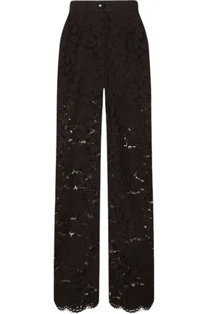 Dolce & Gabbana Spodnie, Kobieta, Czarny, L, Klasyczne Spodnie w Modnym Designie