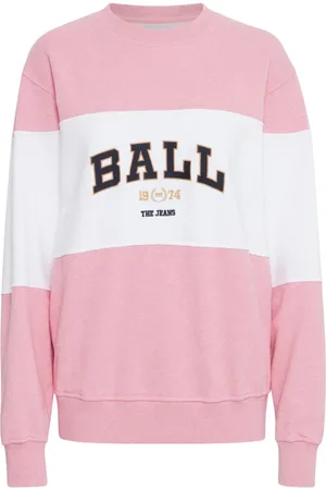 Ball Bluzy, Kobieta, Różowy, S, Sportowy Sweter z Fajnym Nadrukiem