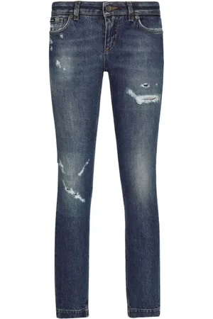 Dolce & Gabbana Jeansy, Kobieta, Niebieski, S, Denim, Denim Skinny Jeansy