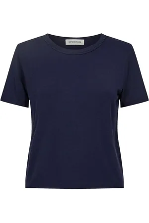 Sofie Schnoor Koszulki, Kobieta, Niebieski, S, Granatowy T-shirt Top Snos 414