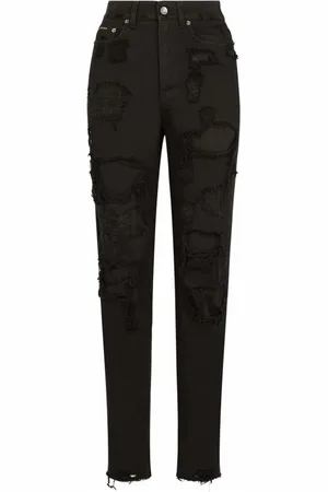 Dolce & Gabbana Jeansy, Kobieta, Niebieski, S, Jeansyy z Efektem Zużycia