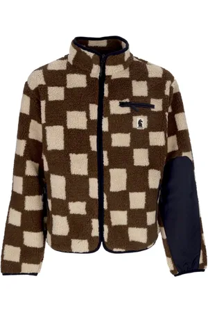 MARKET Bluzy, Mężczyzna, brązowy, L, Kurtka Sherpa Chess Club Teddy Bear