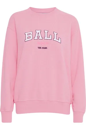 Ball Bluzy, Kobieta, Różowy, S, Sportowy Sweter z Inteligentnym Haftem
