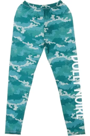 DOLLY NOIRE Spodnie, Kobieta, Zielony, M, Legginsy Damskie Camo Zielone