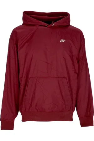 Nike Bluzy, Mężczyzna, Czerwony, S, Bawełna, Zimowa Bluza z Kapturem Sportswear