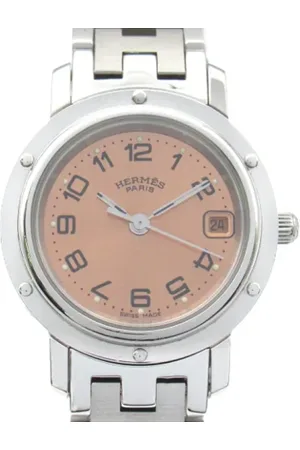 Hermès Pre-owned, Kobieta, Różowy, ONE SIZE, Pre-owned Stainless Steel watches