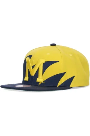 Mitchell & Ness Akcesoria, Mężczyzna, Wielobarwność, ONE SIZE, Michigan Wolverines Czapka z płaskim daszkiem