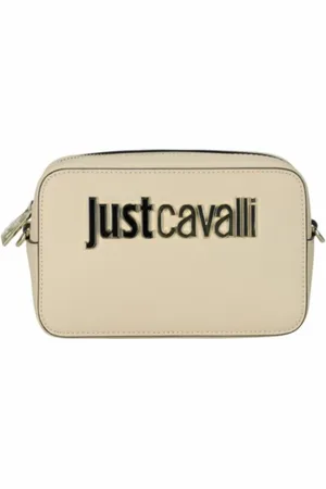 Roberto Cavalli Torebki, Kobieta, Beżowy, ONE SIZE, Metalowe Litery Damska Torba Range