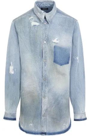 EgonLab Kurtki, Mężczyzna, Niebieski, S, Denim, Niebieskie Jeansyy Dżinsowe dla Mężczyzn Aw 24