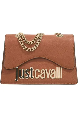 Roberto Cavalli Torebki, Kobieta, brązowy, ONE SIZE, Damska torba z metalowymi literami - ST