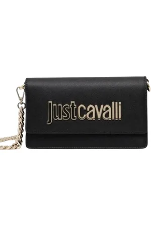 Roberto Cavalli Torebki, Kobieta, Czarny, ONE SIZE, Metalowe Litery Damska Torba Asortyment