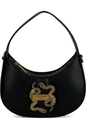 Roberto Cavalli Torebki, Kobieta, Czarny, ONE SIZE, Metalowe Litery Damska Torba Range