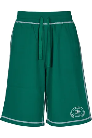 Dolce & Gabbana Szorty, Mężczyzna, Zielony, M, Jersey Jogging Bermuda Shorts z Logo