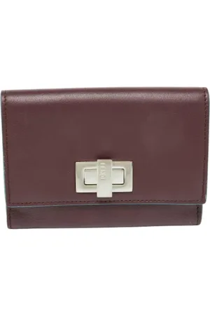 Fendi Pre-owned, Kobieta, Czerwony, ONE SIZE, Pre-owned skórzane portfele