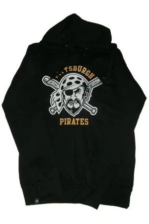 Majestic Bluzy, Mężczyzna, Czarny, S, Pittsburgh Pirates Czarno-Żółta Bluza z Kapturem