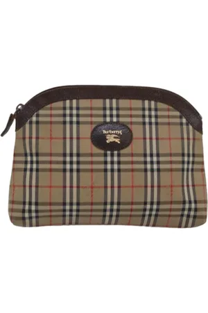 Burberry Pre-owned, Kobieta, Beżowy, ONE SIZE, Pre-owned Canvas clutches
