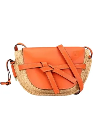 Loewe Pre-owned, Kobieta, Pomarańczowy, ONE SIZE, Skóra, Pre-owned skórzane torby na ramię