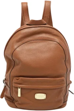Michael Kors Pre-owned, Kobieta, brązowy, ONE SIZE, Pre-owned Leather backpacks