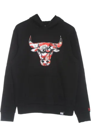 New Era Bluzy, Mężczyzna, Czarny, L, Bluza z logo Chicago Bulls Czarna