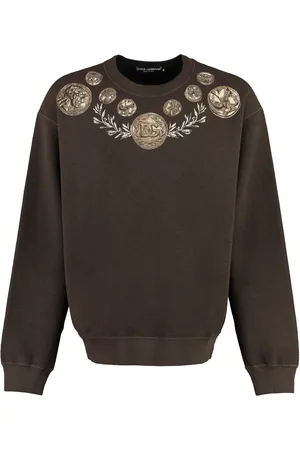 Dolce & Gabbana Bluzy, Mężczyzna, brązowy, S, Swetry & Bluzy z kapturem
