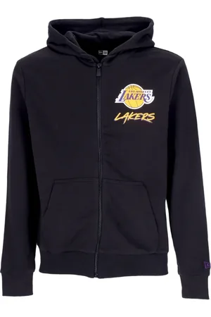 New Era Bluzy, Mężczyzna, Czarny, S, Bluza z kapturem NBA Script Loslak Czarna