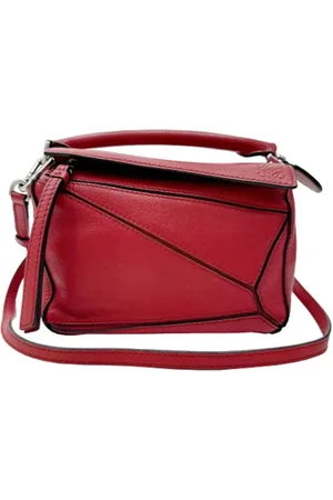 Loewe Pre-owned, Kobieta, Czerwony, ONE SIZE, Skóra, Pre-owned Canvas handbags