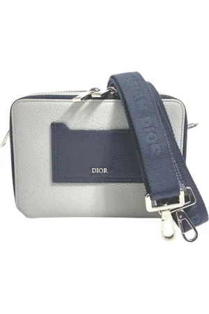 Dior Pre-owned, Mężczyzna, Szary, ONE SIZE, Skóra, Pre-owned Leather dior-bags