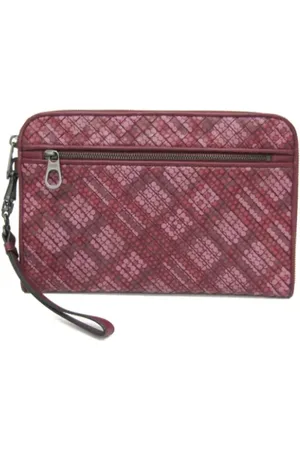 Bottega Veneta Pre-owned, Kobieta, Czerwony, ONE SIZE, Skóra, Pre-owned Leather clutches
