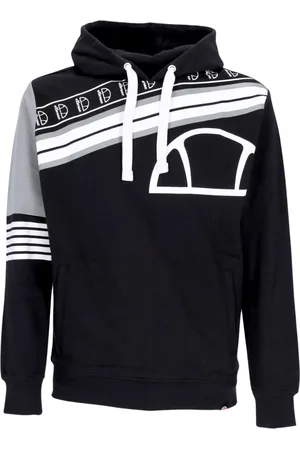 Ellesse Bluzy, Mężczyzna, Czarny, L, Czarna Bluza z Kapturem Męska