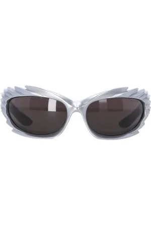 Balenciaga Pre-owned, Kobieta, Szary, ONE SIZE, Len, Pre-owned Acetate sunglasses