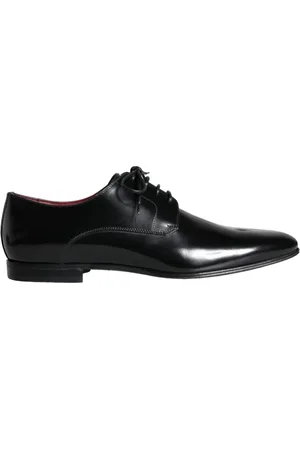 Dolce & Gabbana Buty, Mężczyzna, Czarny, 43 EU, Zamsz, Czarne Derby Zamszowe Buty