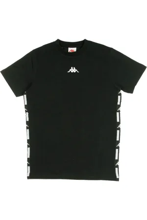 Kappa Koszulki, Mężczyzna, Czarny, L, Klasyczny Czarny T-shirt Męski